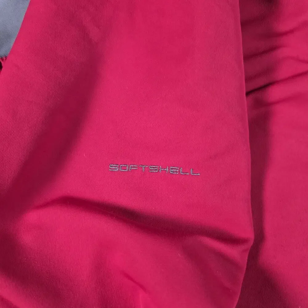 Columbia XCO Men’s M Red Gray 1/4 Zip Packable Softshell Pullover Jacket
